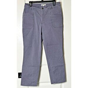 FRYE AND CO. Women's Gray Utility Cargo Pants Size 10 Cropped Straight Leg